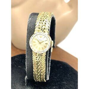 Rolex Womens Watch Vintage Cocktail 14k Yellow Gold Swiss Mechanical Petite 15mm
